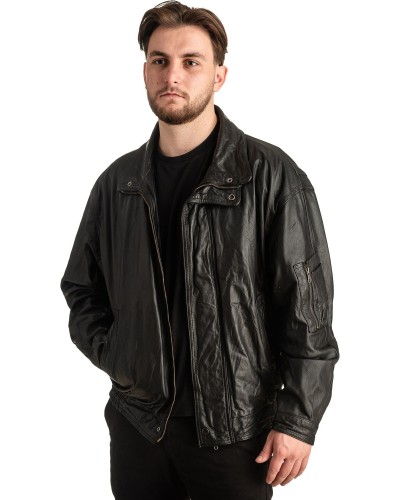 Γνήσιο Ανδρικό Δερμάτινο Μπουφάν - T378