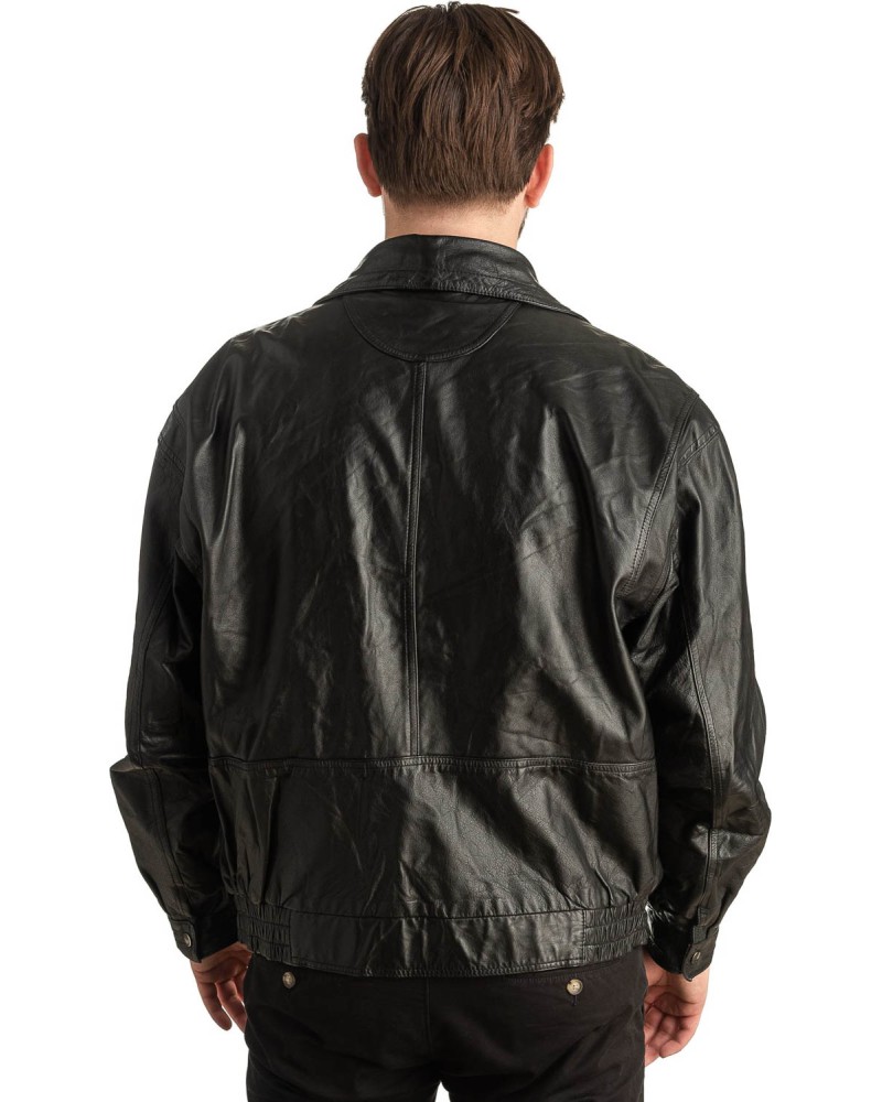 Γνήσιο Ανδρικό Δερμάτινο Μπουφάν - T378