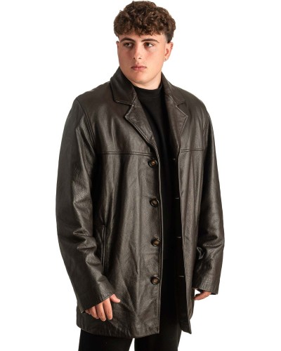 Γνήσιο Ανδρικό Δερμάτινο Μπουφάν - T380