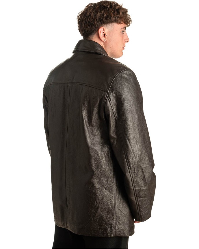 Γνήσιο Ανδρικό Δερμάτινο Μπουφάν - T380