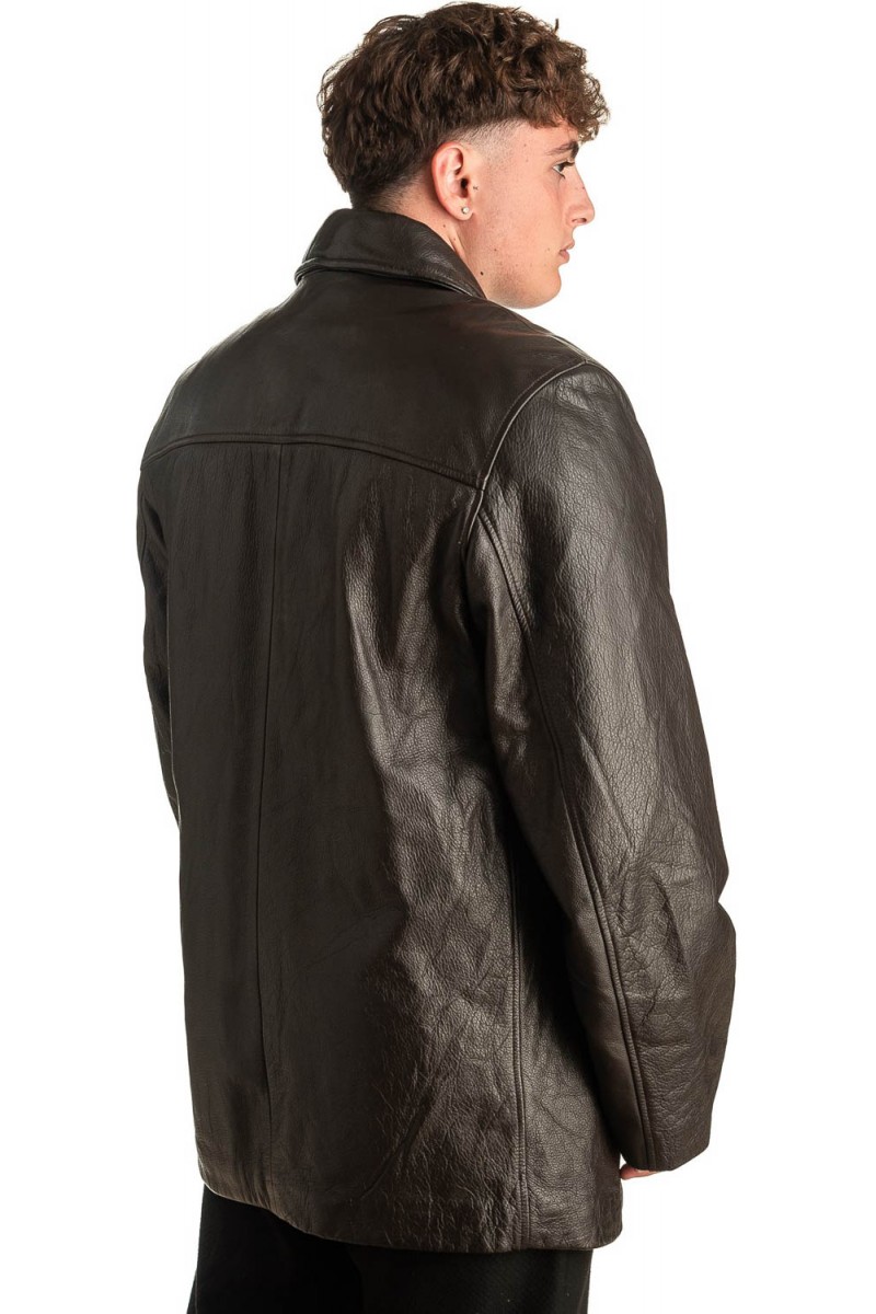 Γνήσιο Ανδρικό Δερμάτινο Μπουφάν - T380