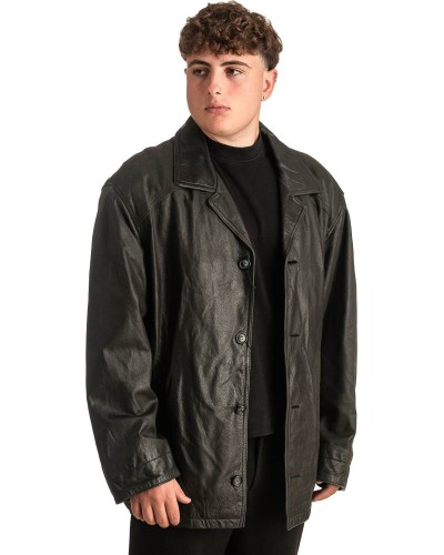 Γνήσιο Ανδρικό Δερμάτινο Μπουφάν - T384