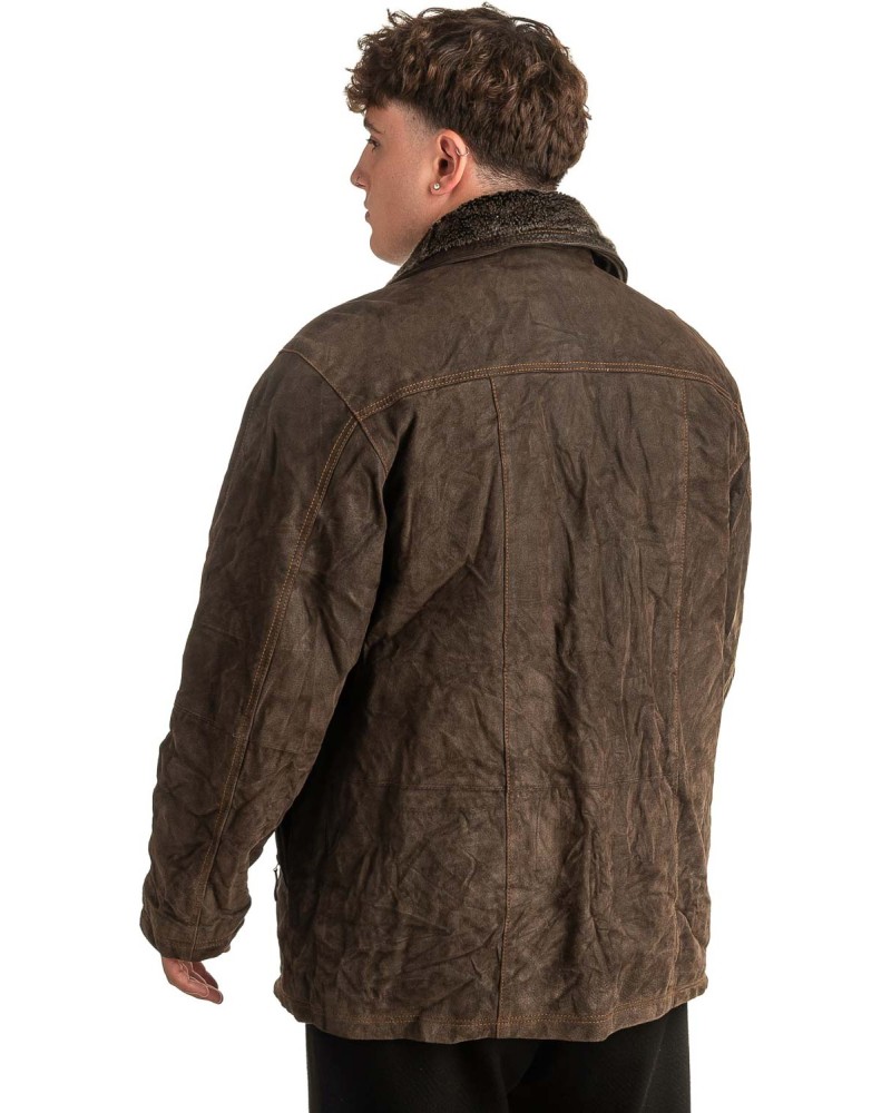 Γνήσιο Ανδρικό Δερμάτινο Μπουφάν - T385