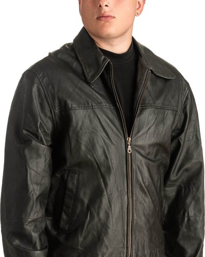 Γνήσιο Ανδρικό Δερμάτινο Μπουφάν - T388