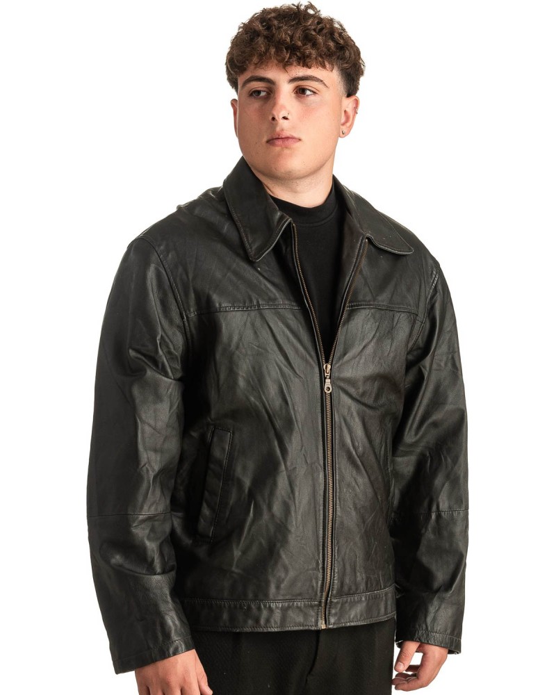 Γνήσιο Ανδρικό Δερμάτινο Μπουφάν - T388