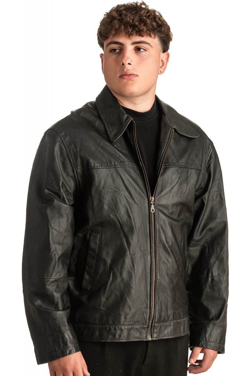 Γνήσιο Ανδρικό Δερμάτινο Μπουφάν - T388