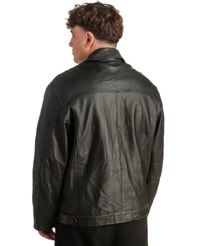 Γνήσιο Ανδρικό Δερμάτινο Μπουφάν - T388