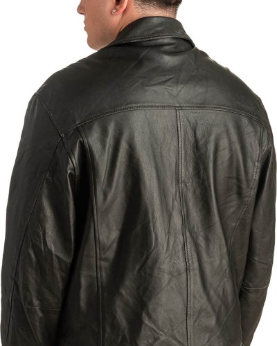 Γνήσιο Ανδρικό Δερμάτινο Μπουφάν - T388