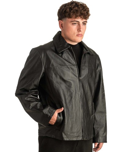 Γνήσιο Ανδρικό Δερμάτινο Μπουφάν - T389