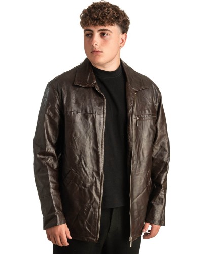 Γνήσιο Ανδρικό Δερμάτινο Μπουφάν - T390