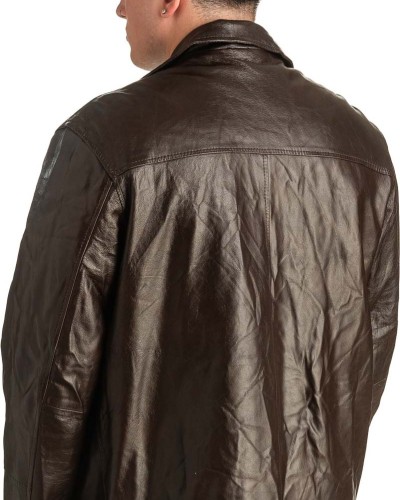 Γνήσιο Ανδρικό Δερμάτινο Μπουφάν - T390