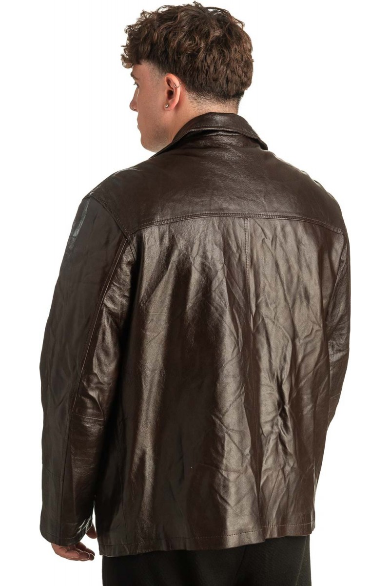 Γνήσιο Ανδρικό Δερμάτινο Μπουφάν - T390