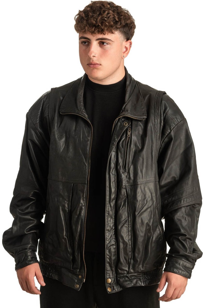 Γνήσιο Ανδρικό Δερμάτινο Μπουφάν - T391