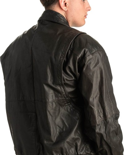 Γνήσιο Ανδρικό Δερμάτινο Μπουφάν - T391