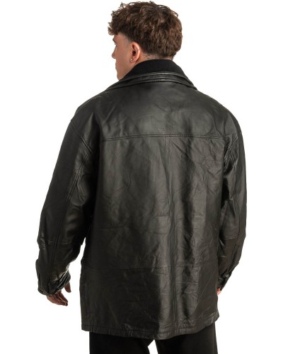 Γνήσιο Ανδρικό Δερμάτινο Μπουφάν - T392