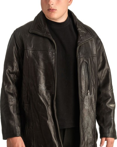 Γνήσιο Ανδρικό Δερμάτινο Μπουφάν - T393