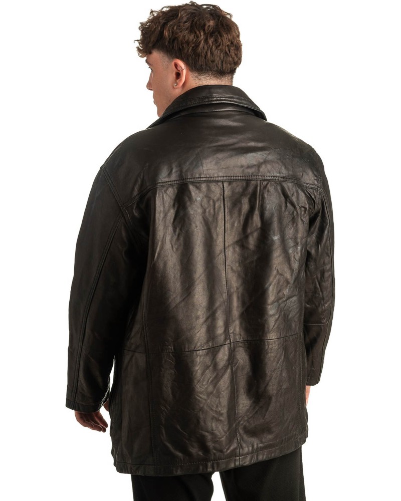 Γνήσιο Ανδρικό Δερμάτινο Μπουφάν - T393