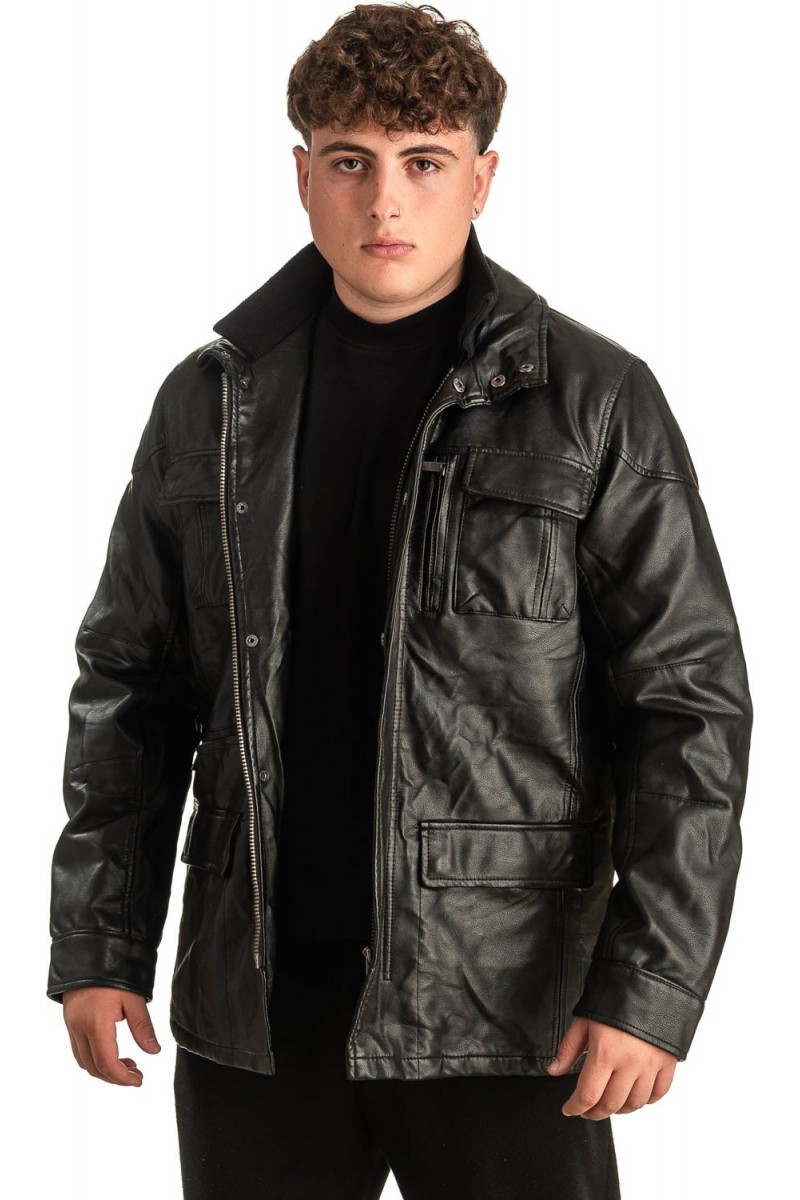 Γνήσιο Ανδρικό Δερμάτινο Μπουφάν - T394