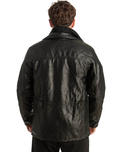 Γνήσιο Ανδρικό Δερμάτινο Μπουφάν - T394