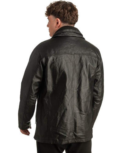 Γνήσιο Ανδρικό Δερμάτινο Μπουφάν - T396