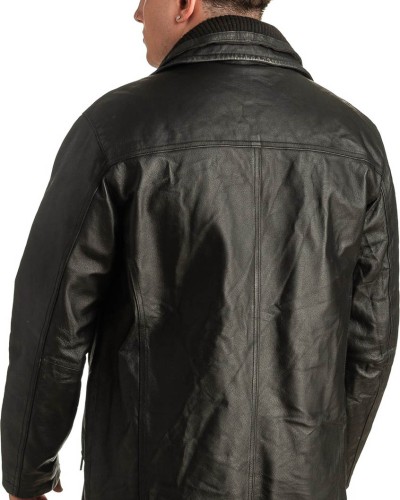 Γνήσιο Ανδρικό Δερμάτινο Μπουφάν - T396