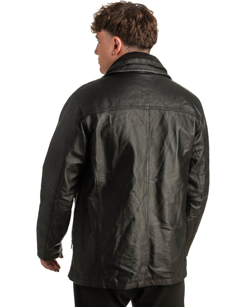 Γνήσιο Ανδρικό Δερμάτινο Μπουφάν - T396