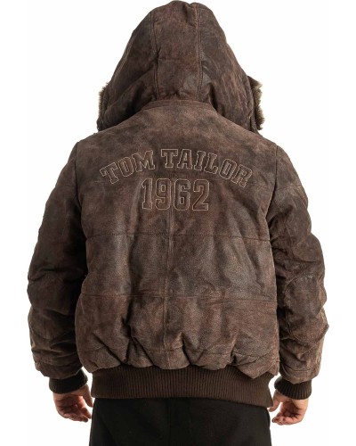 Γνήσιο Ανδρικό Δερμάτινο Μπουφάν - T397