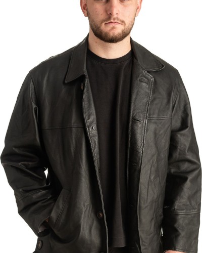 Γνήσιο Ανδρικό Δερμάτινο Μπουφάν - T401