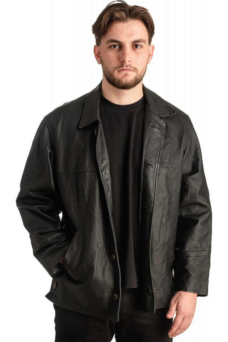 Γνήσιο Ανδρικό Δερμάτινο Μπουφάν - T401
