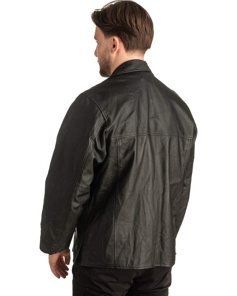 Γνήσιο Ανδρικό Δερμάτινο Μπουφάν - T401