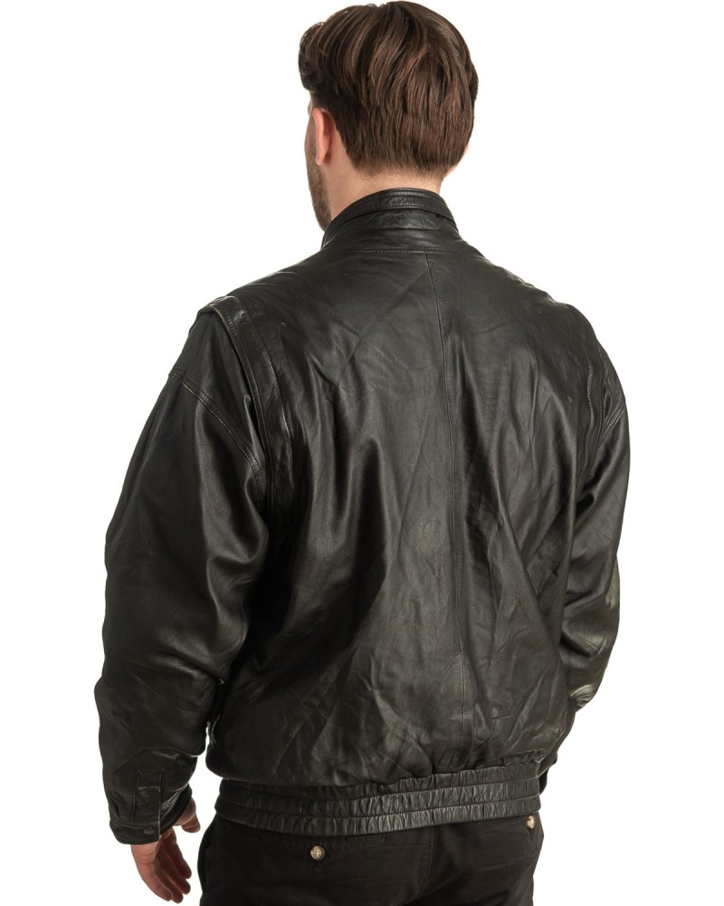 Γνήσιο Ανδρικό Δερμάτινο Μπουφάν - T402