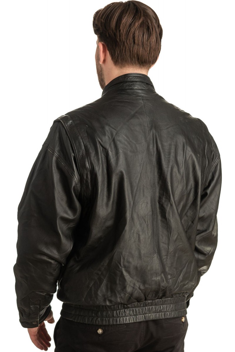 Γνήσιο Ανδρικό Δερμάτινο Μπουφάν - T402