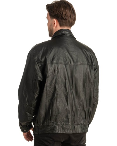 Γνήσιο Ανδρικό Δερμάτινο Μπουφάν - T404