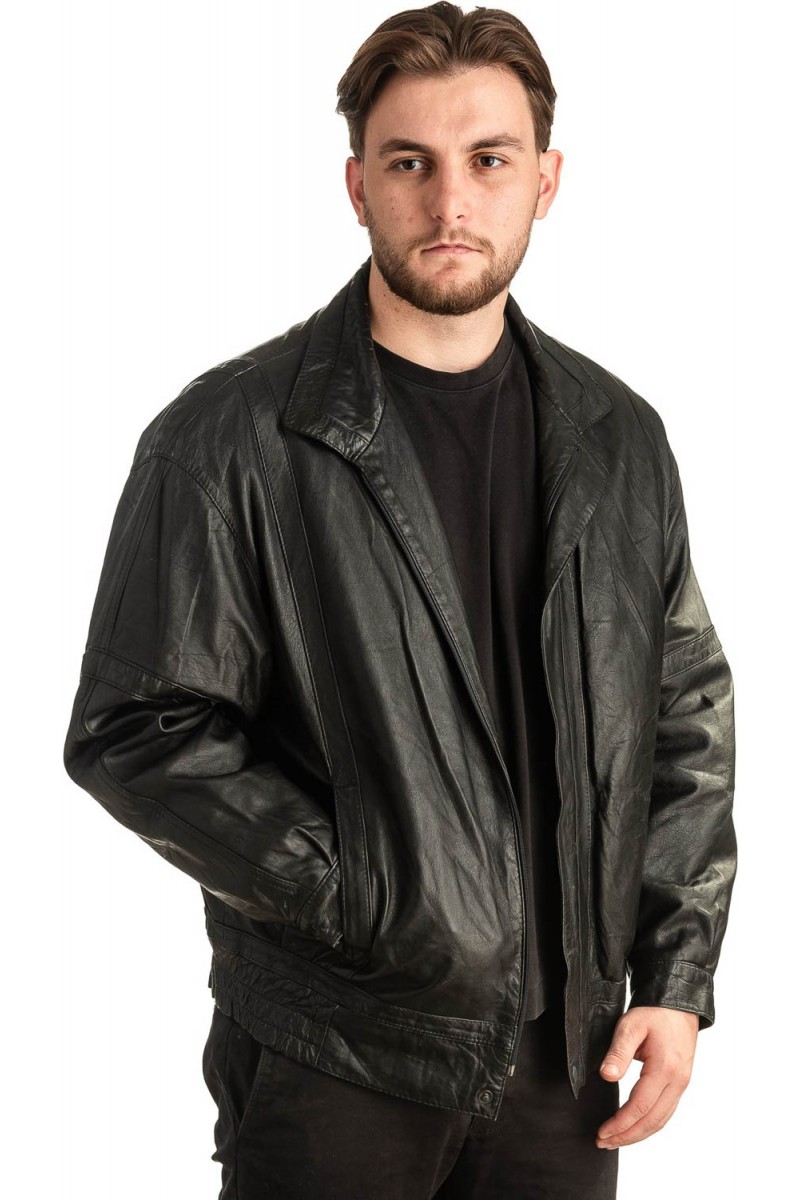 Γνήσιο Ανδρικό Δερμάτινο Μπουφάν - T406