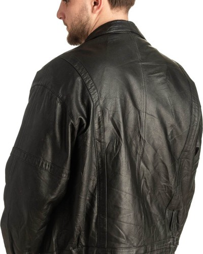 Γνήσιο Ανδρικό Δερμάτινο Μπουφάν - T406