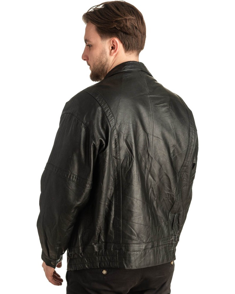 Γνήσιο Ανδρικό Δερμάτινο Μπουφάν - T406