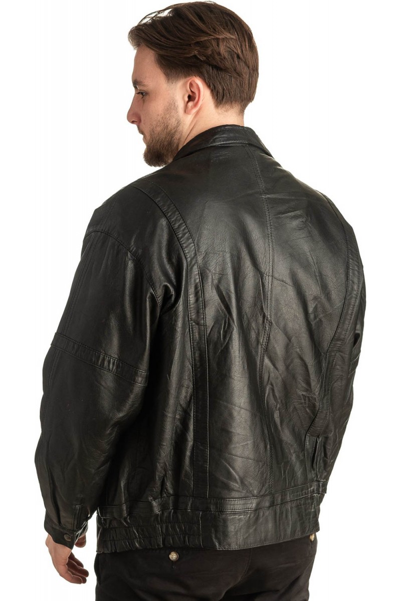 Γνήσιο Ανδρικό Δερμάτινο Μπουφάν - T406