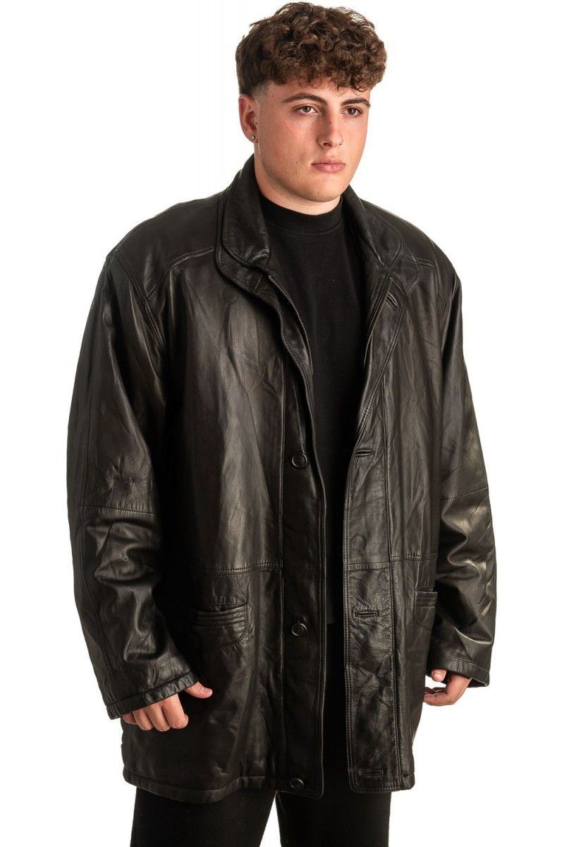 Γνήσιο Ανδρικό Δερμάτινο Μπουφάν - T407