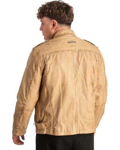 Γνήσιο Ανδρικό Δερμάτινο Μπουφάν - T410