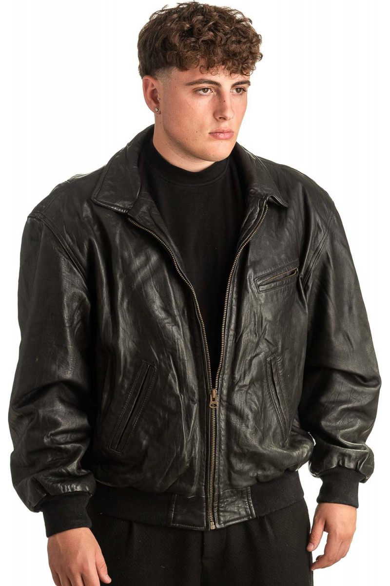 Γνήσιο Ανδρικό Δερμάτινο Μπουφάν - T411