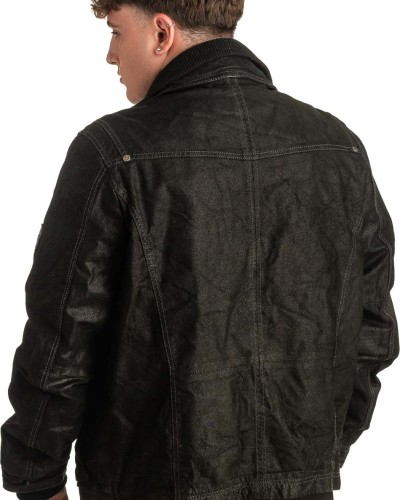 Γνήσιο Ανδρικό Δερμάτινο Μπουφάν - T412