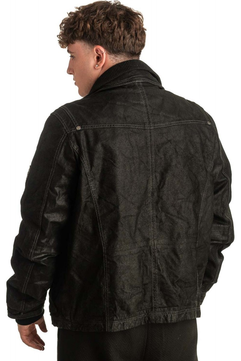 Γνήσιο Ανδρικό Δερμάτινο Μπουφάν - T412