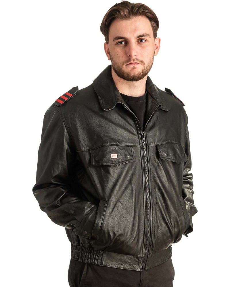 Γνήσιο Ανδρικό Δερμάτινο Μπουφάν - T415