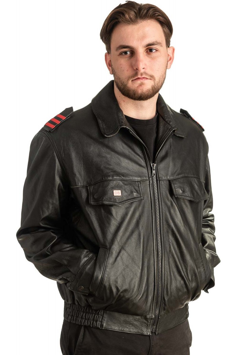 Γνήσιο Ανδρικό Δερμάτινο Μπουφάν - T415