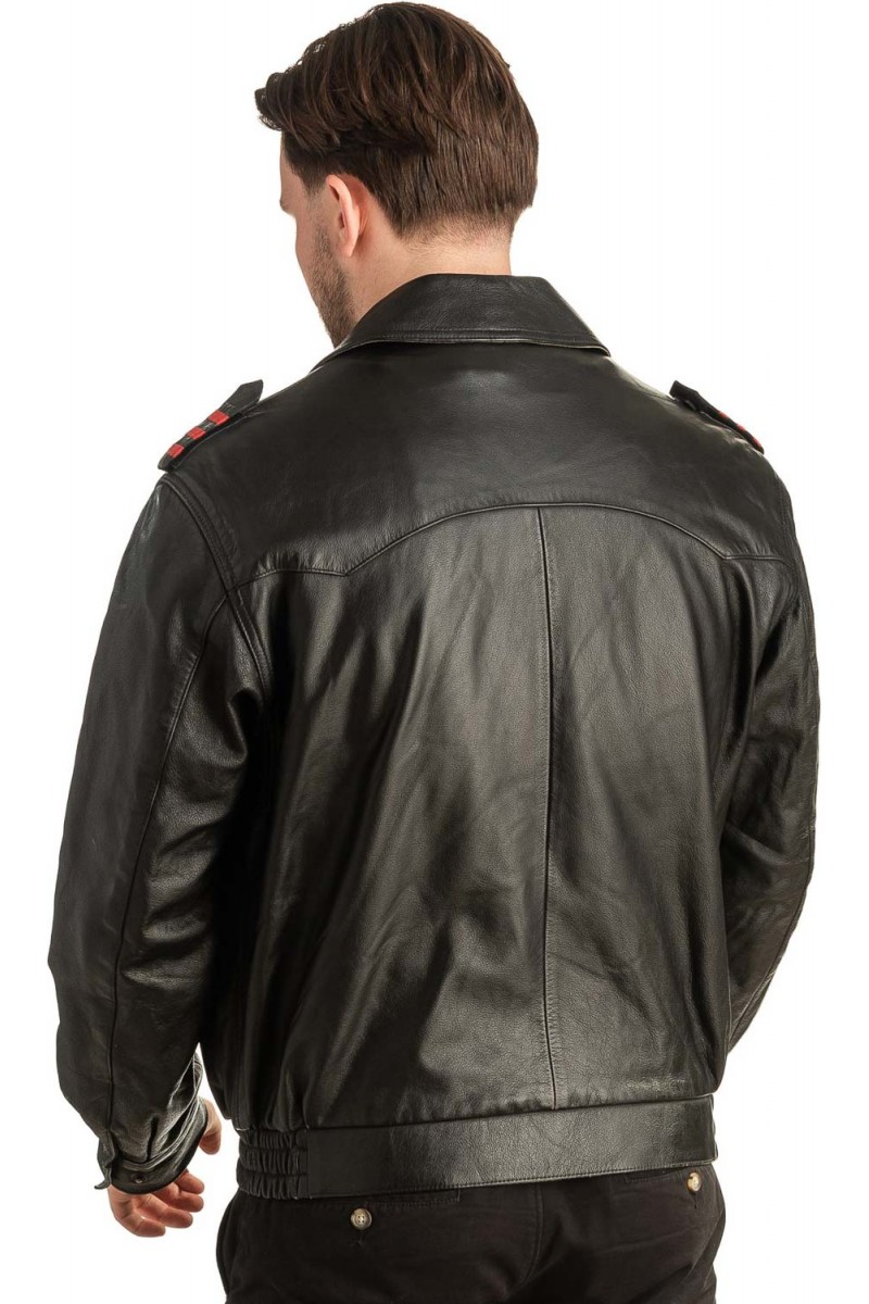 Γνήσιο Ανδρικό Δερμάτινο Μπουφάν - T415