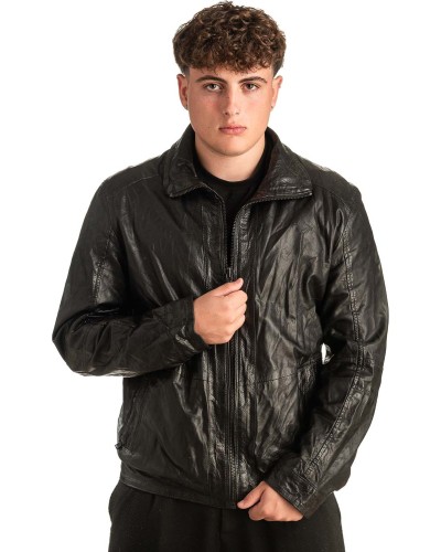 Γνήσιο Ανδρικό Δερμάτινο Μπουφάν - T417