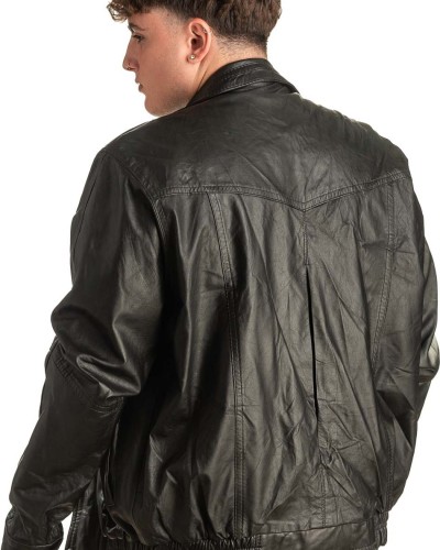 Γνήσιο Ανδρικό Δερμάτινο Μπουφάν - T421