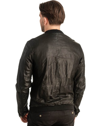 Γνήσιο Ανδρικό Δερμάτινο Μπουφάν - T422