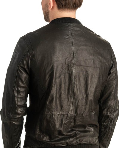 Γνήσιο Ανδρικό Δερμάτινο Μπουφάν - T422