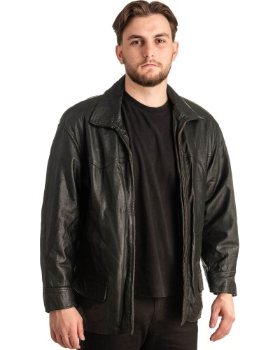 Γνήσιο Ανδρικό Δερμάτινο Μπουφάν - T423